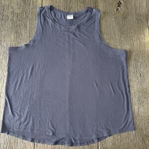 Athleta Women's Blue Open Back Tank Top Sleeveless Activewear Size XL Yoga Gym!!